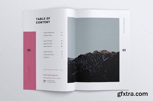 GAIA Company Creative Agency Portfolio Brochures