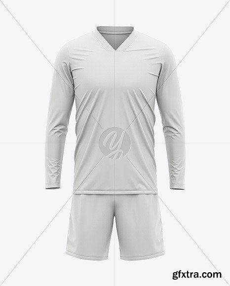 Men’s Long Sleeve Soccer Kit Mockup - Front 51671