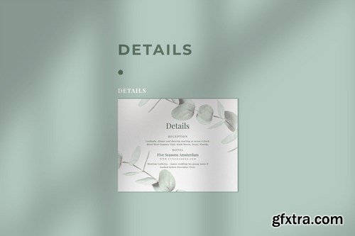 Eucalyptus Wedding Invitation Suite