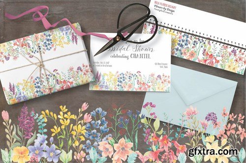 Wildflower Delight Border Plus Elements