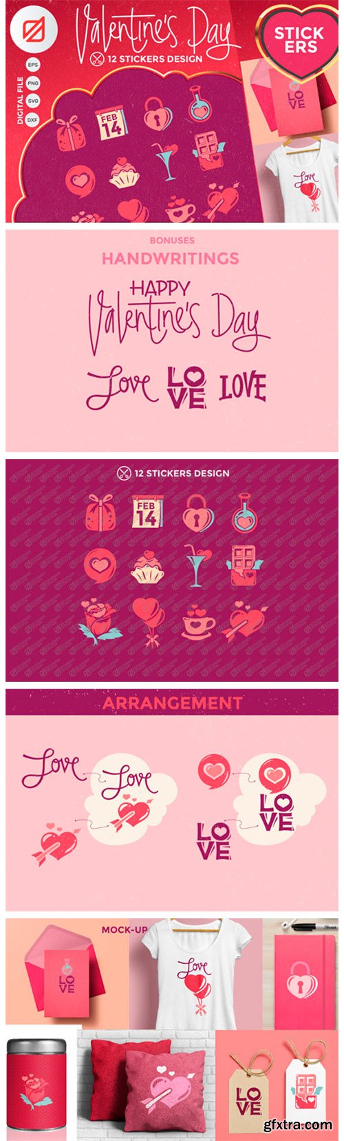 Happy Valentine\'s Day Sticker Collection 2324795