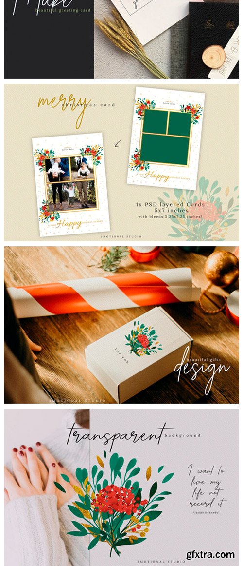 Christmas Card Template 5x7 2333463