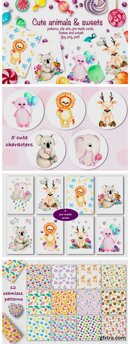 Cute Animals &amp; Sweets Collection 2323290