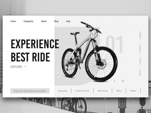 Cycle Landing Page Concept - cycle-landing-page-concept