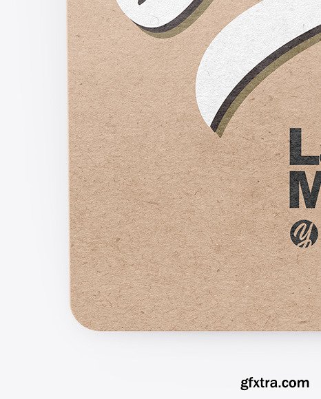 Kraft Bottle Tag Mockup - Front View 51695