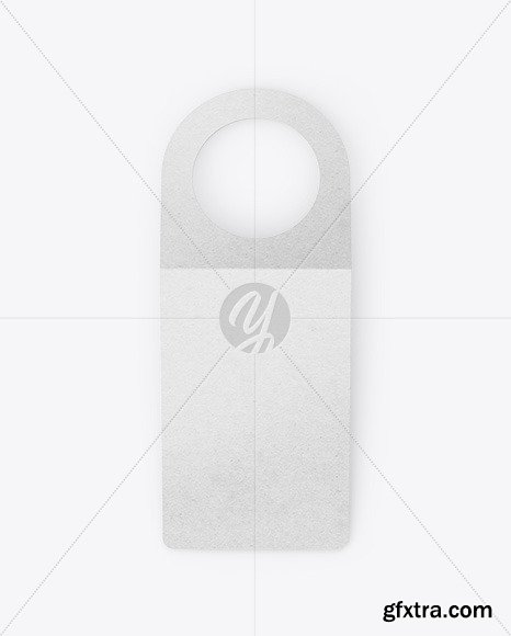 Kraft Bottle Tag Mockup - Front View 51695