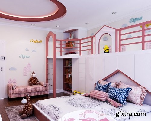 Child Bedroom 07 3d model
