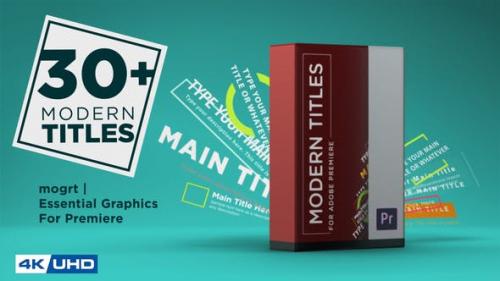 Videohive - Modern Titles Pack