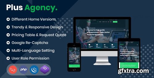 CodeCanyon - PlusAgency v2.20 - Multipurpose Website CMS & Business Agency Management System - 24646161