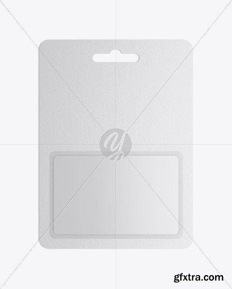 Plastic Card in Paper Blister Pack Mockup 51491