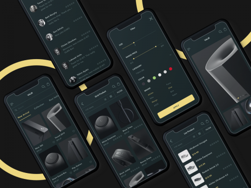 Darkmode Ecommerce mobile app - darkmode-ecommerce-mobile-app