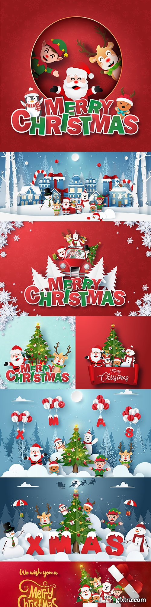 Merry Christmas and New Year background decorative 37