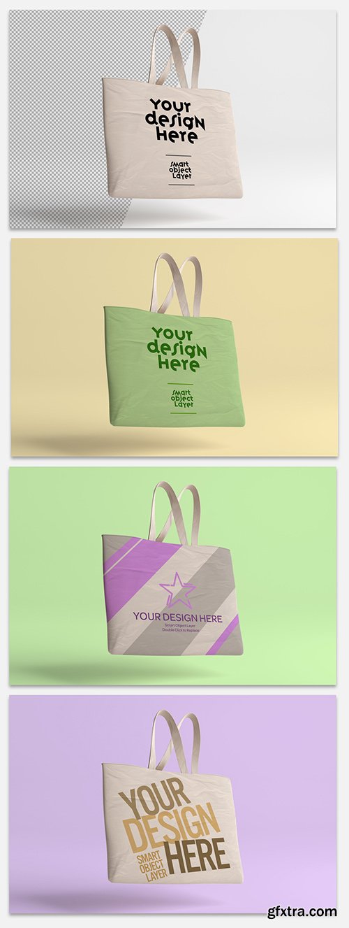 Mock Up of a Tote Bag 308798541