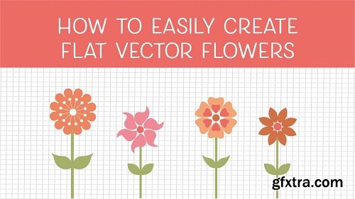 How to easily create flat vector flowers