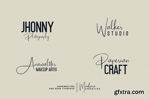 Poliesster - Font Duo Script Sans