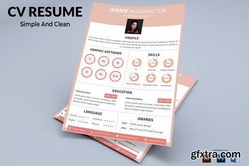 CV Resume Modern And Elegant