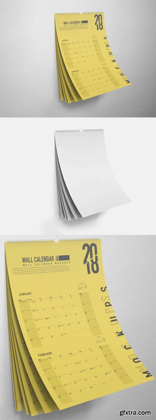 Wall Calendar PSD Mockup Template