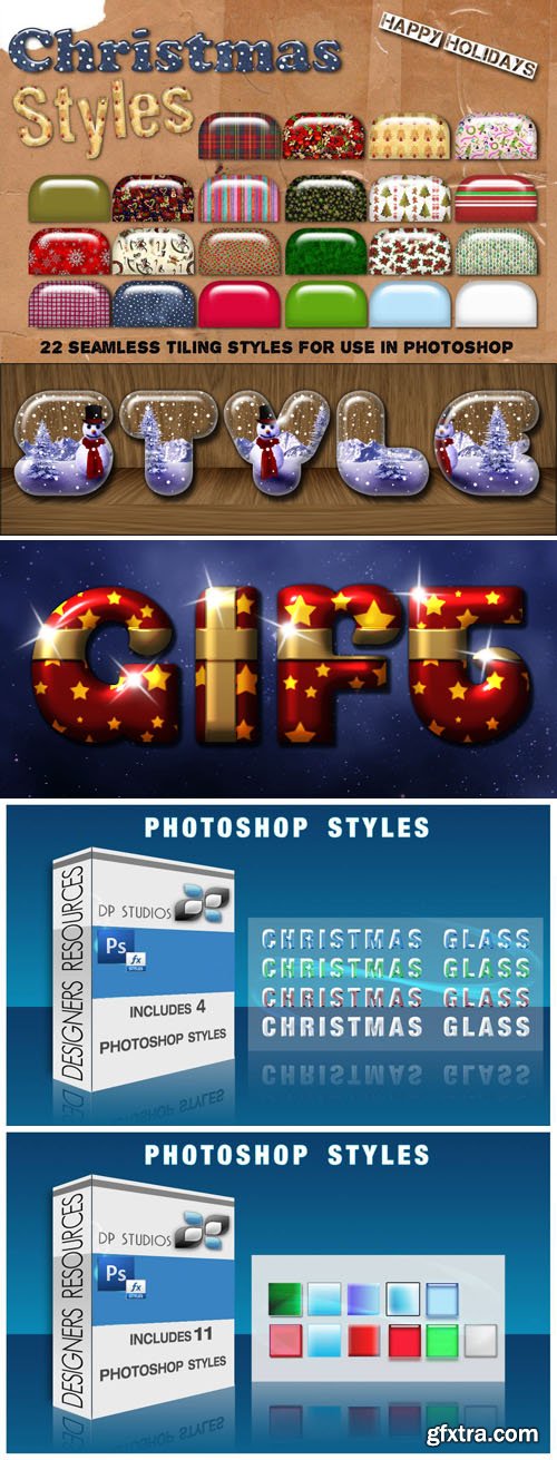 76 Holiday Styles Collection for Photoshop