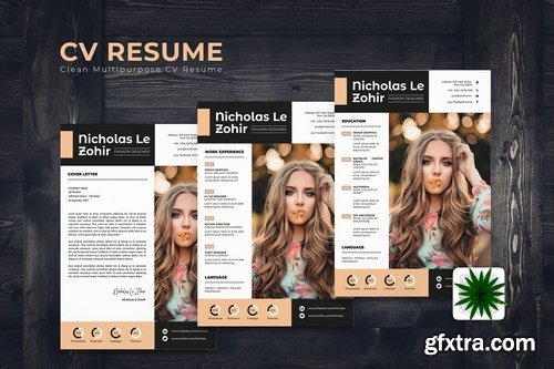 Soft Brown CV Resume Template