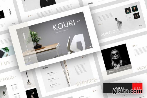 Kouri - Minimal Powerpoint Google Slides and Keynote Templates