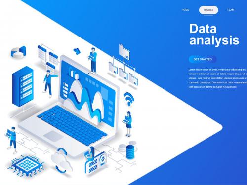 Data Analysis Isometric Concept - data-analysis-isometric-concept