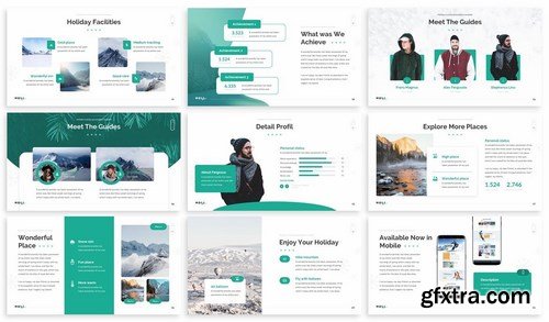 Holi Winter - Vacation Powerpoint Template