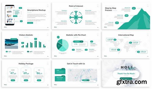 Holi Winter - Vacation Powerpoint Template