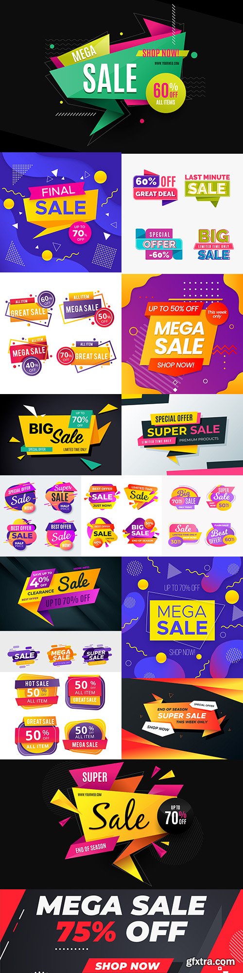 Mega sales and super discounts big collection