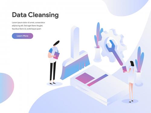 Data Cleansing Isometric Illustration - data-cleansing-isometric-illustration-122746ec-2d86-4cf6-8e1e-1a4b18368fb2