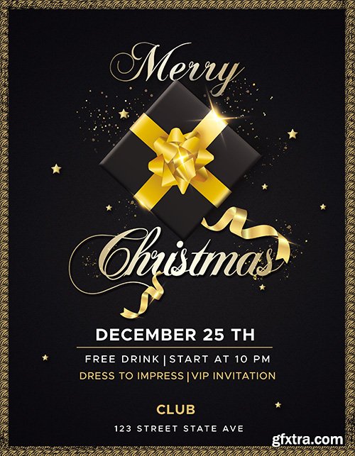Christmas Events Invitation Flyer Design
