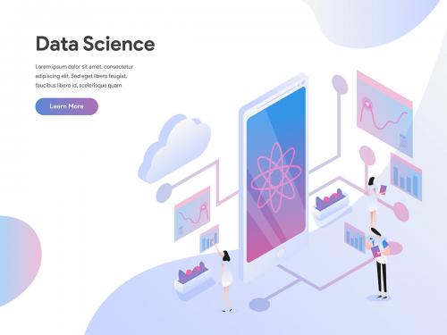 Data Science Isometric Illustration - data-science-isometric-illustration