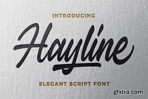 CM - Hayline - Elegant Script Font 4419725