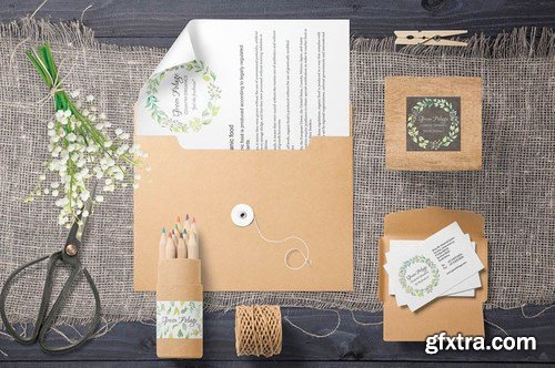 Green Foliage Wreaths and Elements