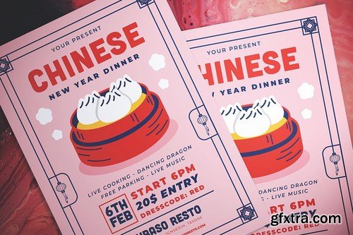 Chinese New Year Dinner Flyer