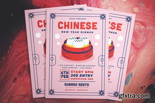 Chinese New Year Dinner Flyer