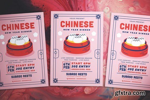 Chinese New Year Dinner Flyer