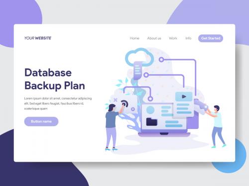 Database Backup Plan Illustration - database-backup-plan-illustration