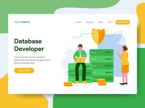 Database Developer Illustration - database-developer-illustration