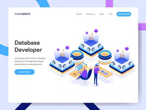 Database Developer Isometric Illustration - database-developer-isometric-illustration-682fe839-cd81-474d-aa2a-f25686865d76