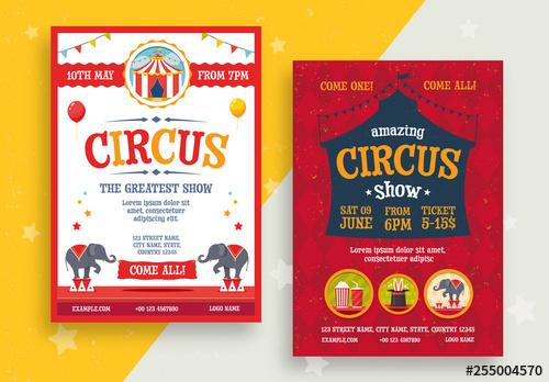 Circus Flyer Layouts - 255004570 - 255004570