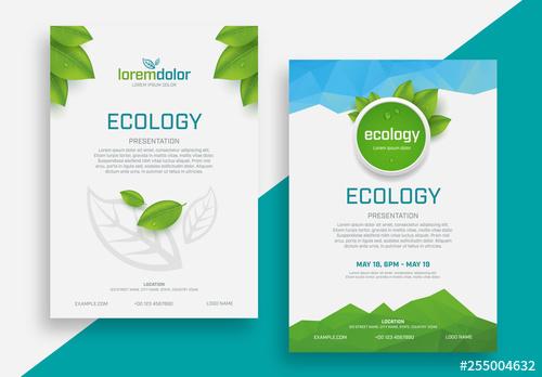 Ecology Presentation Flyer Layouts - 255004632 - 255004632