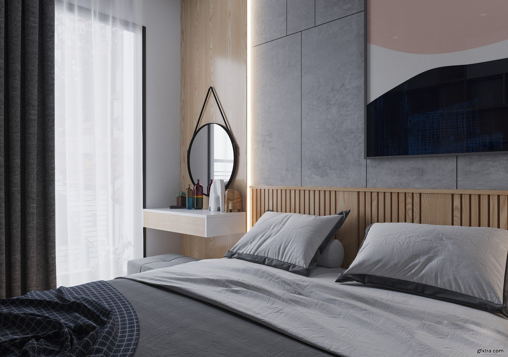 Cgtrader Bedroom Minimalism Modern 3d Model Gfxtra