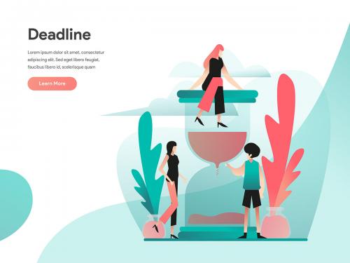 Deadline Illustration Concept - deadline-illustration-concept