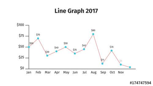 Bright Line Graph - 174747594 - 174747594