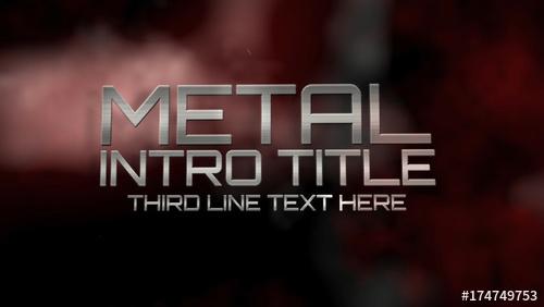 Metal Intro Titles - 174749753 - 174749753