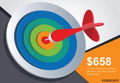 Dart and Target Infographic - 256502453 - 256502453