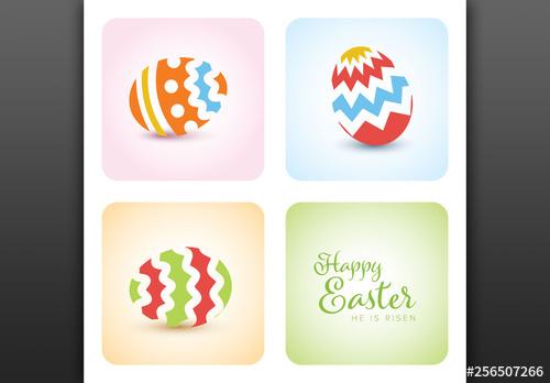 Easter Card Layout - 256507266 - 256507266