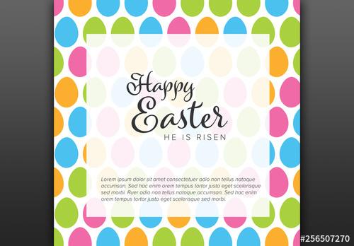 Easter Card Layout - 256507270 - 256507270