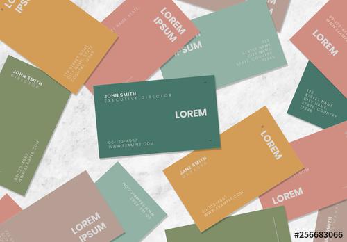 Typographic Business Card Layouts - 256683066 - 256683066