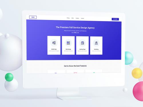 Design Agency Landing Page PSD Template - design-agency-landing-page-psd-template